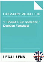 1. Should I Sue Someone? – Decision Factsheet