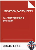 10. After you start a civil claim