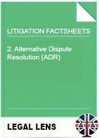 2. Alternative Dispute Resolution (ADR) Factsheet