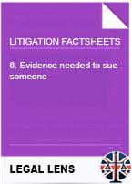 6. Evidence needed to sue someone