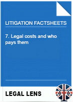 7. Legal costs and who pays them