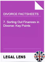 7. Sorting Out Finances in Divorce: Key Points