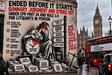 Ended before it starts: summary judgment and strike out under CPR Part 24 and rule 3.4 for litigants in person