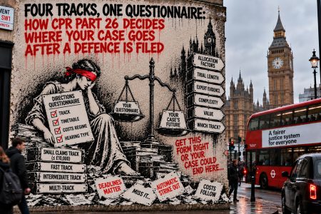 Four tracks, one questionnaire: how CPR Part 26 decides where your case goes after a defence is filed