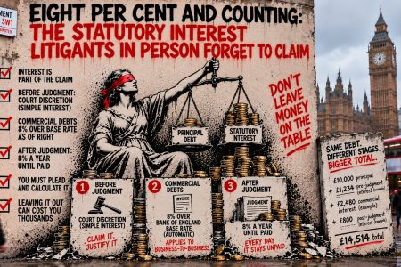 Eight per cent and counting: the statutory interest litigants in person forget to claim